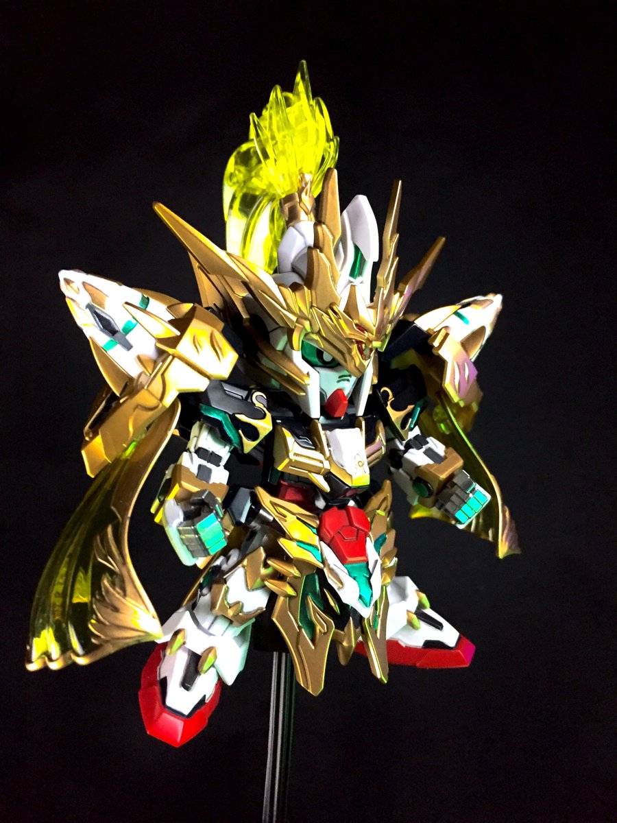 趙雲ダブルオーガンダム
肩のとんがりコーンの塗り分けが大変だった。

#ガンプラ #SDガンダムワールドヒーローズ #SDガンダム　#三国創傑伝