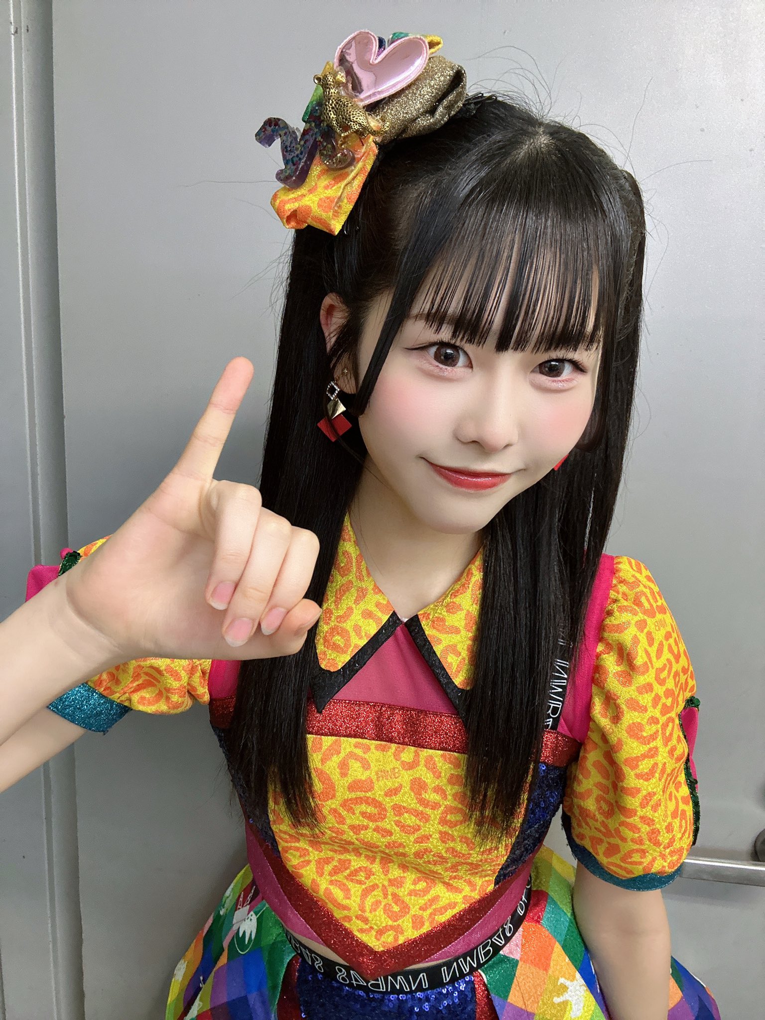 NMB48 渋谷紗雪 直筆 サイン 生写真（中古生写真(AKB48・SKE48