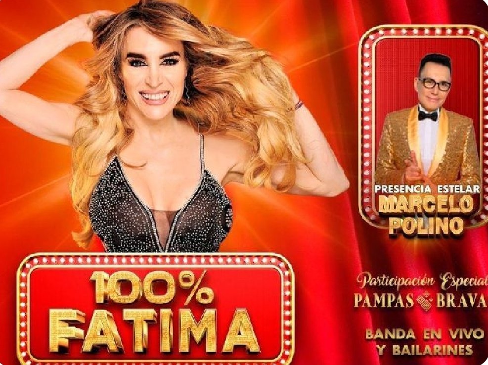 100 % Fátima :Primeros en espectadores y en recaudación en Carlos Paz  <a href="/fatimaflorez/">Fatima Florez</a> y <a href="/MarceloPolino/">Marcelo Polino</a> Felicitaciones!!!