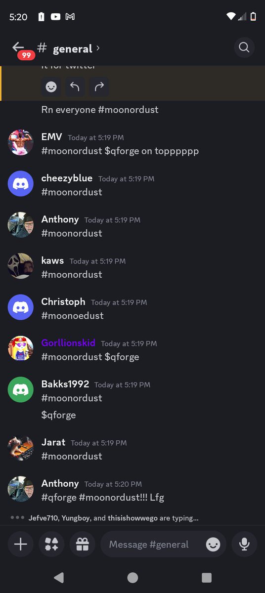 GORILLIONSKID's tweet photo. $QFORGE $SNAI $SPORE $ELIZA on top #QFORGE #SPORE #SNAI #MOONORDUST #ELIZA #AI16Z @cyber_qforge_ai @CyberForge_Ai @sporedotfun @shawmakesmagic https://t.co/rSuzWEf15Z