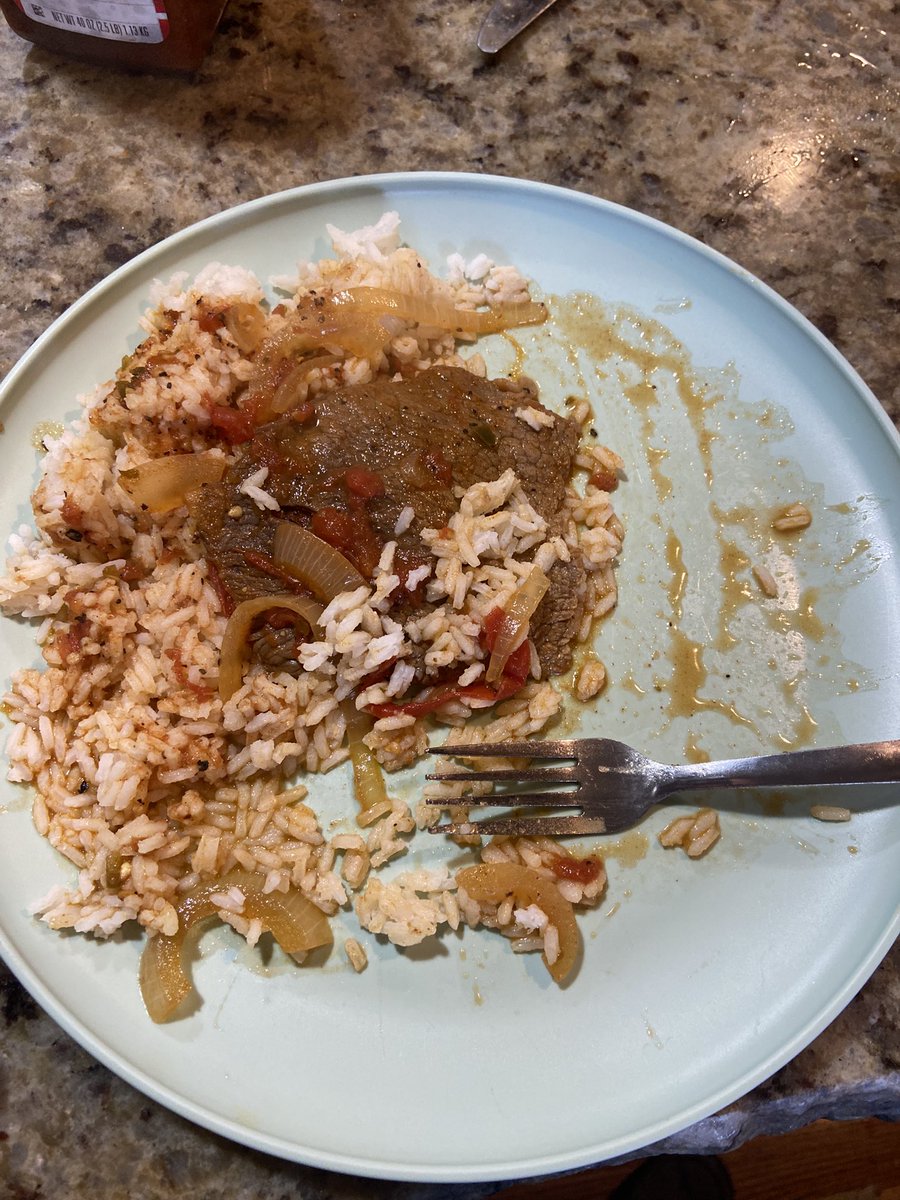 GregDNelson's tweet image. Nessa and Angel made bistec encebollado for lunch today and it was so good! Kid can cook. And she is better with him around.