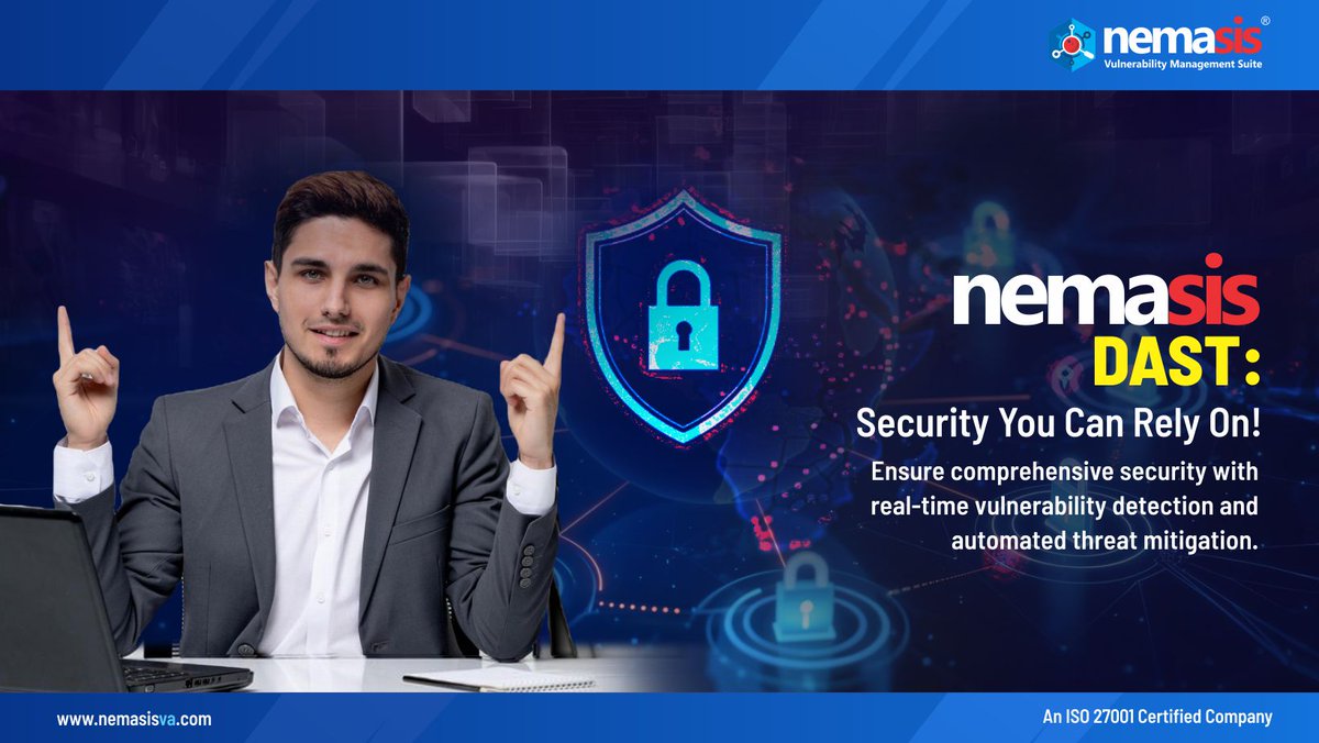 escan_tweet's tweet photo. 🚨 Stay One Step Ahead with Nemasis DAST 🚨
https://t.co/0HzyxuULnr
Stay protected and confident in the face of rising cyber threats. #Cybersecurity #WebSecurity #NemasisDAST #ThreatDetection #DigitalDefense #Security #SafeAndSecure #WebAppProtection https://t.co/m5NWM9HJdw