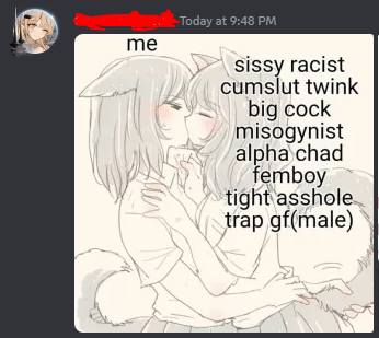 taargle's tweet photo. i regret infiltrating the femcel group chat https://t.co/dbYbIF37dL