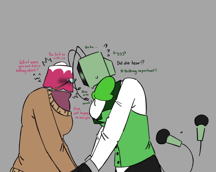 nightram's tweet image. Loosely based on a convo between me and my friend group during New Years. [Late New Years post]

#dandysworld #brightvision #veexbrightney #dandysworldvee #dandysworldastro #dandysworldbrightney