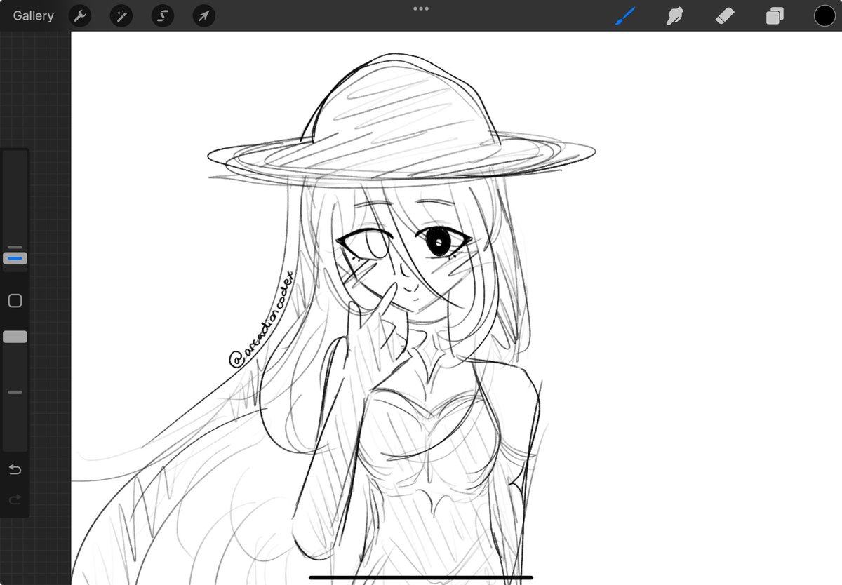 arcadiancodex's tweet image. me when i actually draw my faceclaim?! #osddsystem