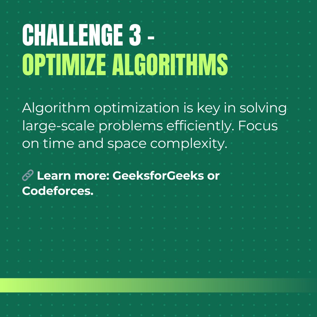 Gfee_work's tweet image. Developers, are you ready to level up your coding game in 2025? Tackle these challenges and stand out in the tech world! Which one will you start with? Let us know below! 👇
#codingchallenges #levelupcoding #gfeework #developerlife #futureoftech