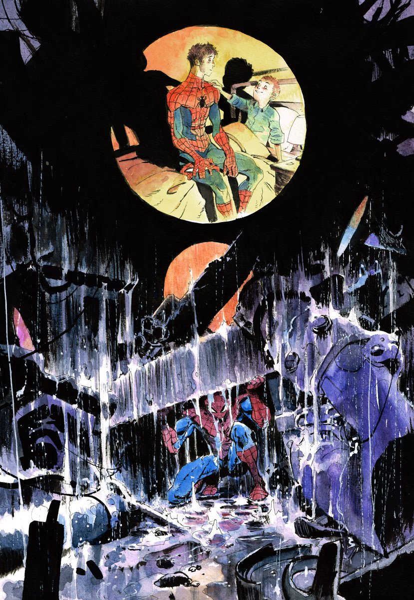 classic Spidey.
#spiderman #watercolor