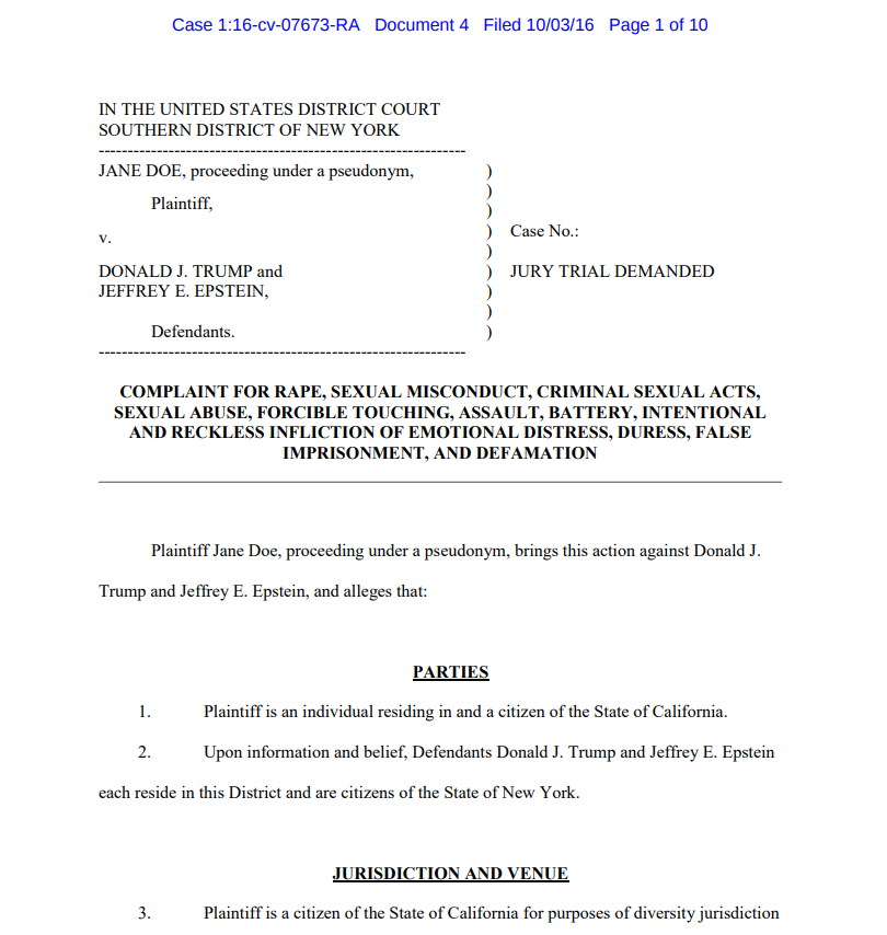4HumanUnity's tweet image. 🎯I really hope they release all the names. One guy popped up in his recently released call memos multiple times, the same guy listed as the first defendant in a case brought by a 13-year-old Jane Doe. That’s beyond sick. You know exactly who I’m talking about. 👇