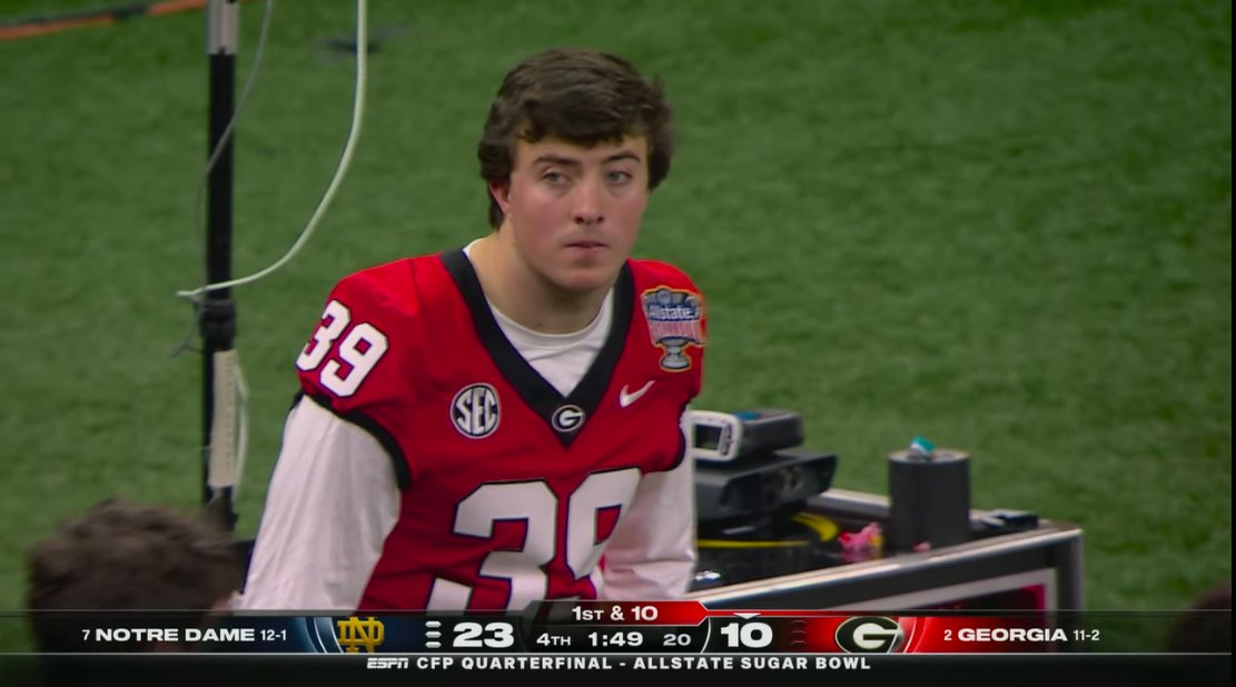 ESPN showing Parker Jones again and again acting like he's the reason that Georgia couldn't move the ball, tackle, show discipline or come up with the big play when they needed it.

Do better.