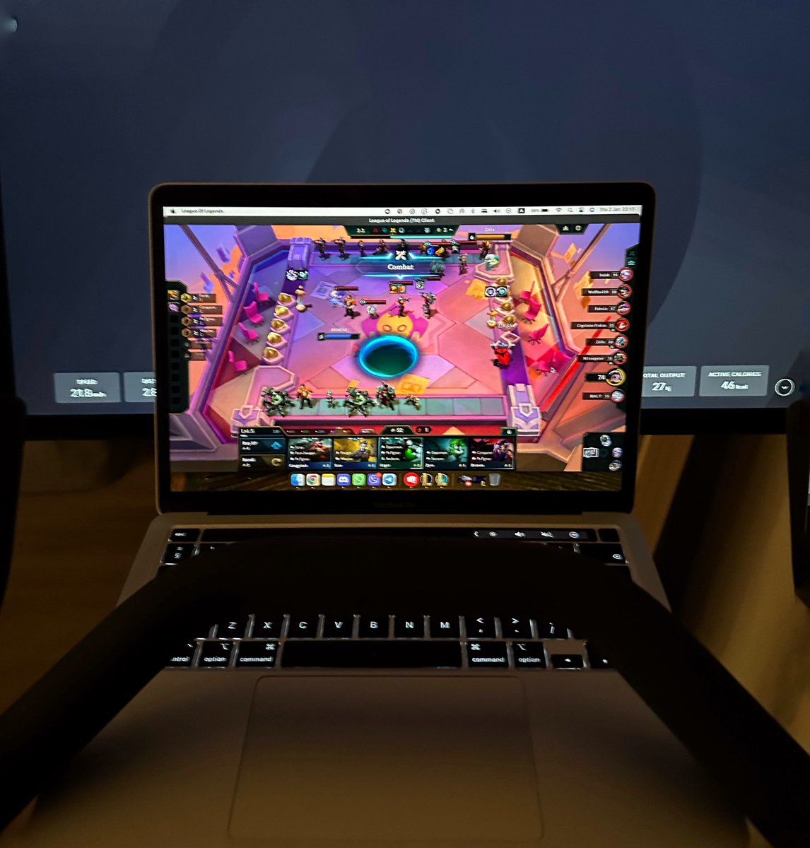 ItsOmelica's tweet photo. Only playing TFT… 😑

Only working out on Peloton… 🥱

Playing TFT while working out on Peloton👌👩‍🍳 https://t.co/jY274bjrQe