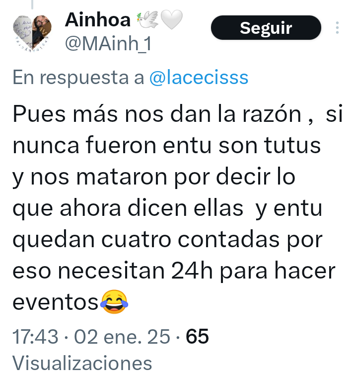 Carla del 45% que cree en la Justicia Social tweet media
