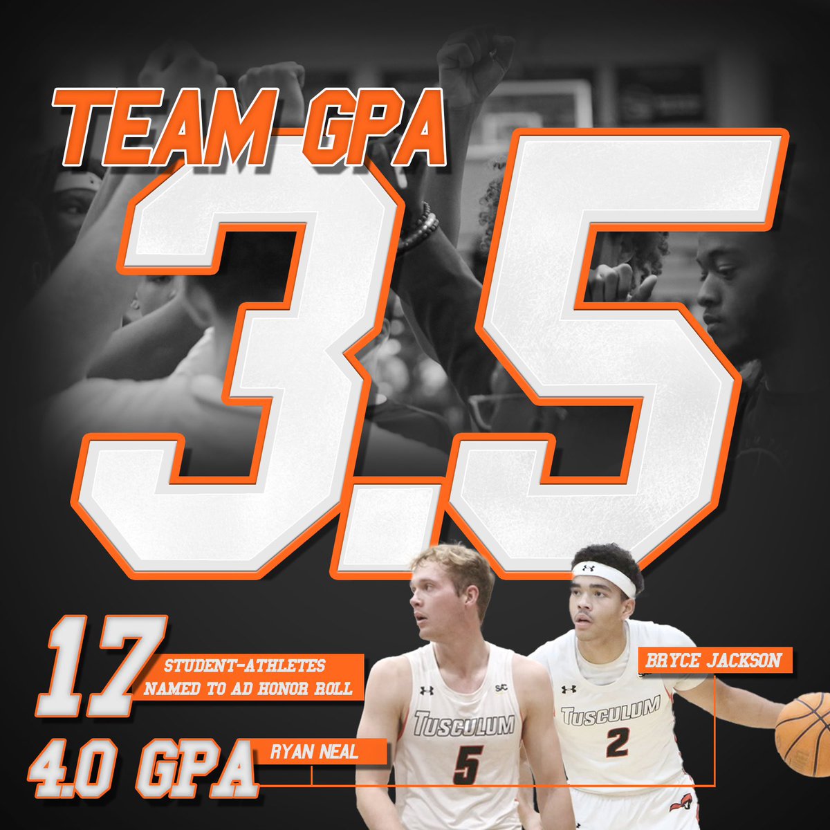 3️⃣.5️⃣ GPA for our Guys in the Fall! 

90% of roster 3.0 or Better

80% of roster 3.5 or Better 

17 Players Named to AD Honor Roll

Proud of this Squad 💪🏻🟠⚫️📚
