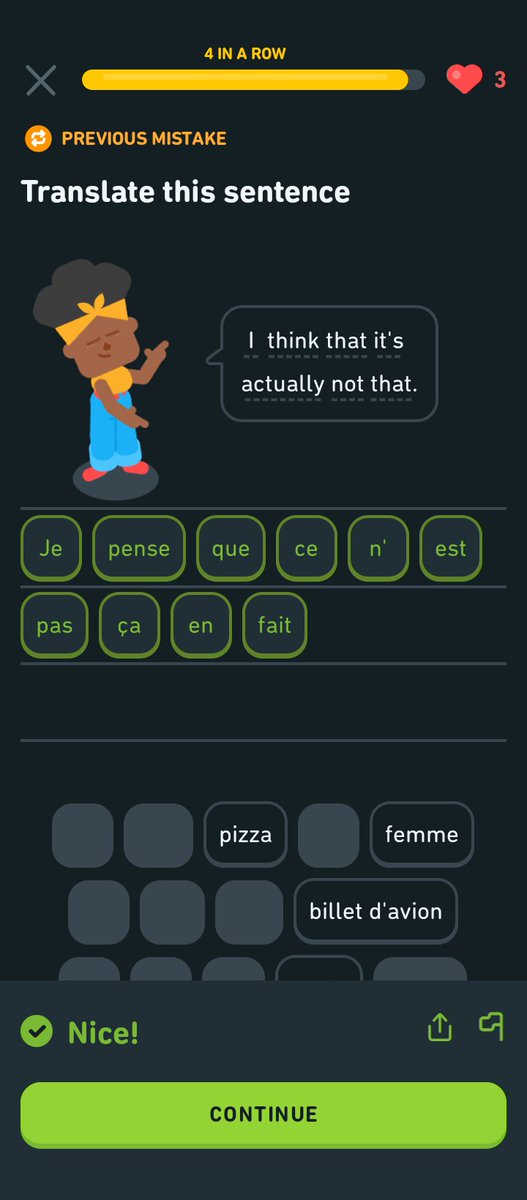 apancella's tweet photo. @RealRockatansky Apropos of nothing, but my Duolingo lesson today made me think of "this is not that." https://t.co/NZ96Mq6RFm