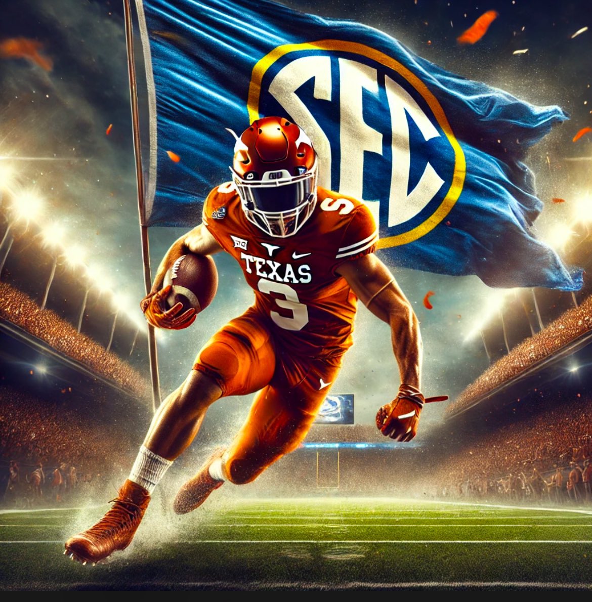 1932Designs's tweet photo. And then there was one… 

Congratulations to the Texas Longhorns on carrying the SEC to the CFP semifinals🤘 https://t.co/Vwmwn1bI9n
