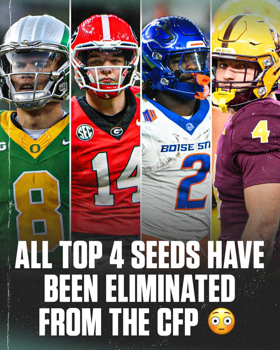 DOWN GO THE TOP 4 🤯

#CFBPlayoff