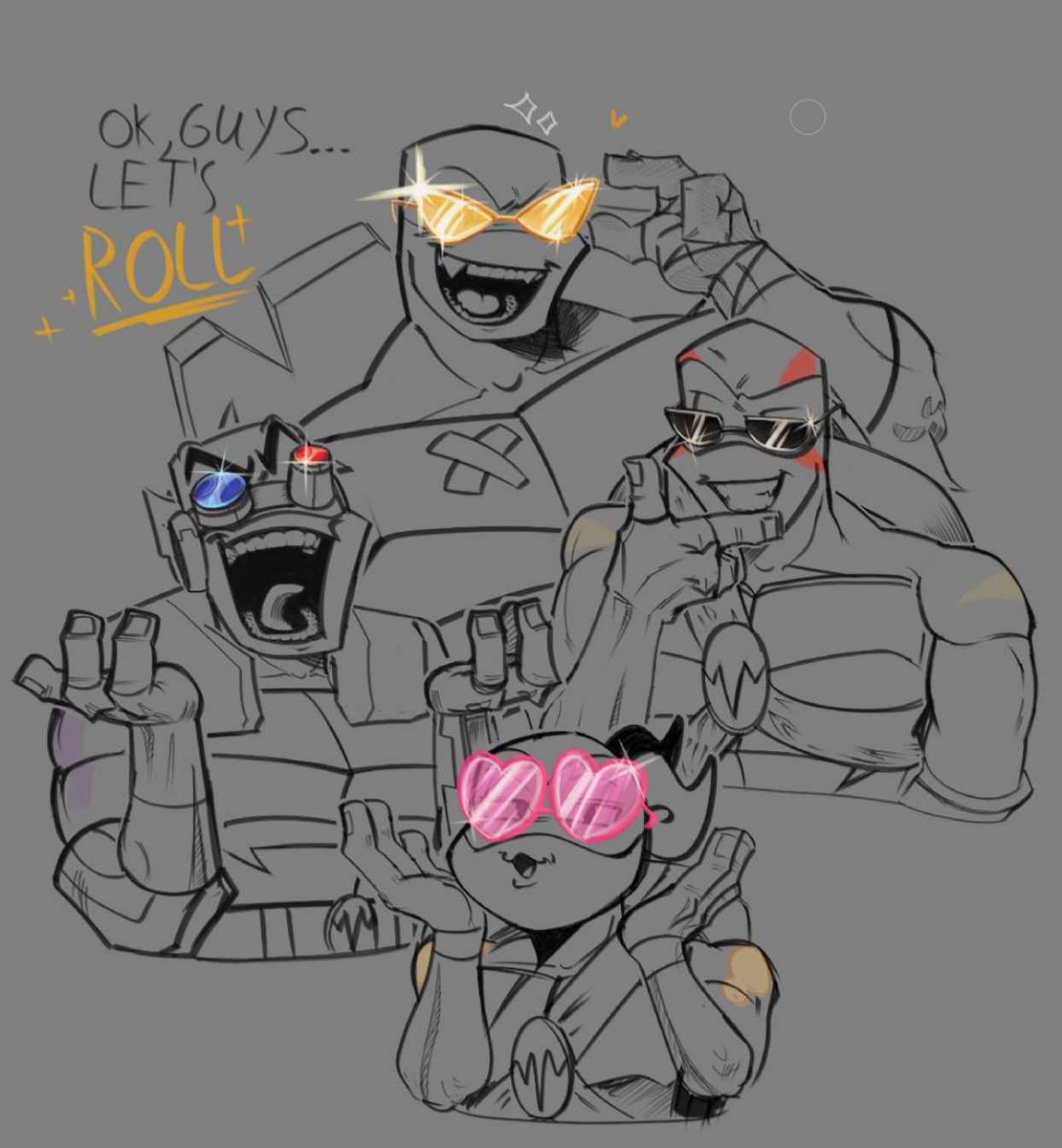 M1lshyy_arts's tweet image. Cool turtles in cool glasses. #rottmnt #riseoftheTMNT #TMNT #saverottmnt #unpauseROTTMNT #unpauseRISEOFTHETMNT