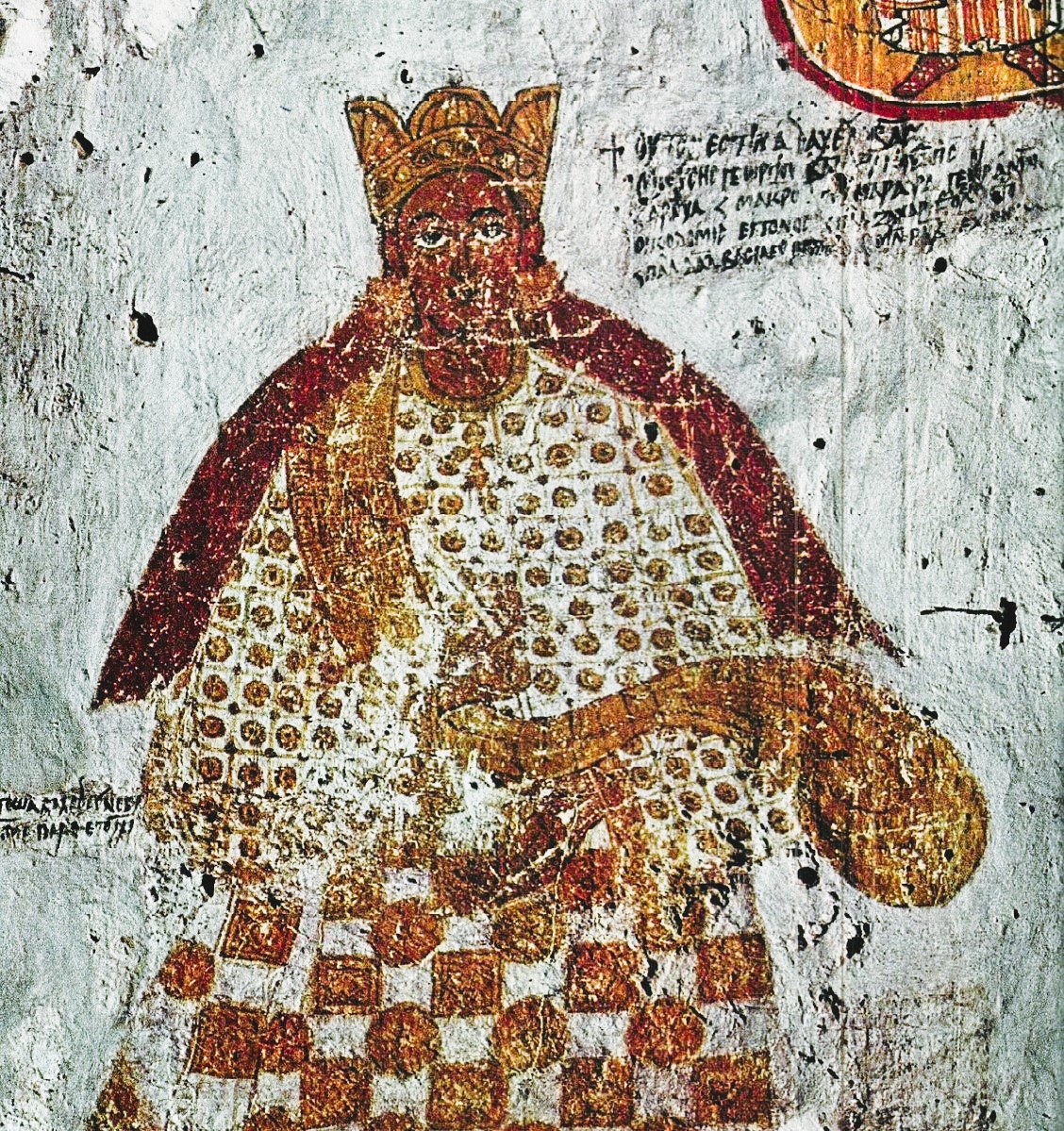 The Nubian kingdoms of Nobatia, Makuria, and Alodia in what is now Sudan were bastions of miaphysite Coptic Christianity in antiquity. Christianity in Sudan was annihilated from the 7th century. 

Mural from Faras Cathedral depicting King Moses Georgios (Reigned 1155–1190)