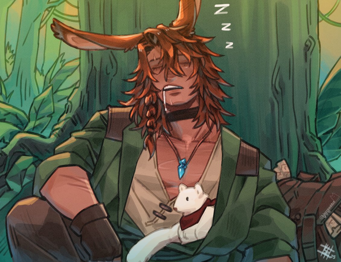 LizcreedArt's tweet image. Shhh just let  him sleep another 5 minutes. 🥱