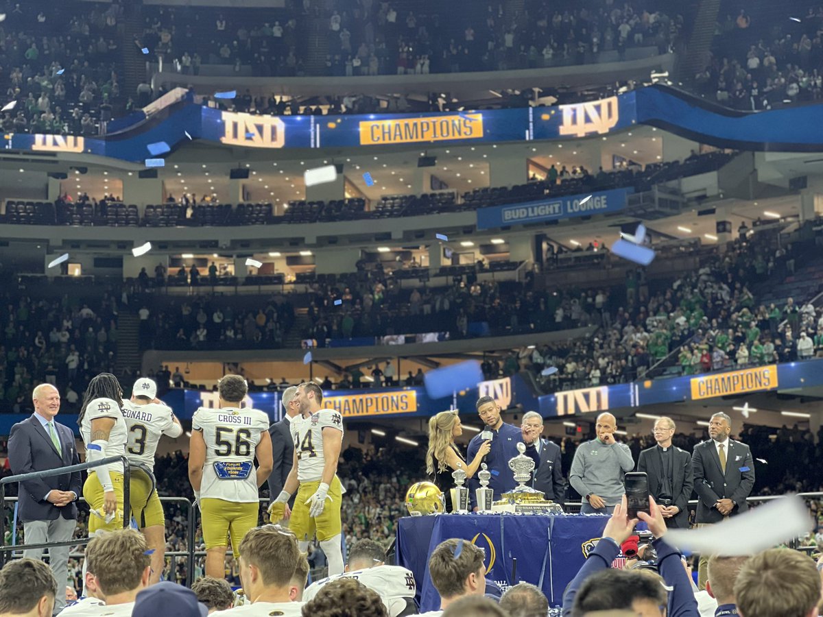John Brice (@johndbrice1) on Twitter photo With its domimant, 23-10 <a href="/SugarBowlNola/">Allstate Sugar Bowl</a> win against <a href="/GeorgiaFootball/">Georgia Football</a>, Notre Dame now has 2 <a href="/SEC/">Southeastern Conference</a> wins this season, or equal to Auburn & Oklahoma; doubles up Kentucky <a href="/UKFootball/">Kentucky Football</a> #ItJustMeansMore With its domimant, 23-10 <a href="/SugarBowlNola/">Allstate Sugar Bowl</a> win against <a href="/GeorgiaFootball/">Georgia Football</a>, Notre Dame now has 2 <a href="/SEC/">Southeastern Conference</a> wins this season, or equal to Auburn & Oklahoma; doubles up Kentucky <a href="/UKFootball/">Kentucky Football</a> #ItJustMeansMore