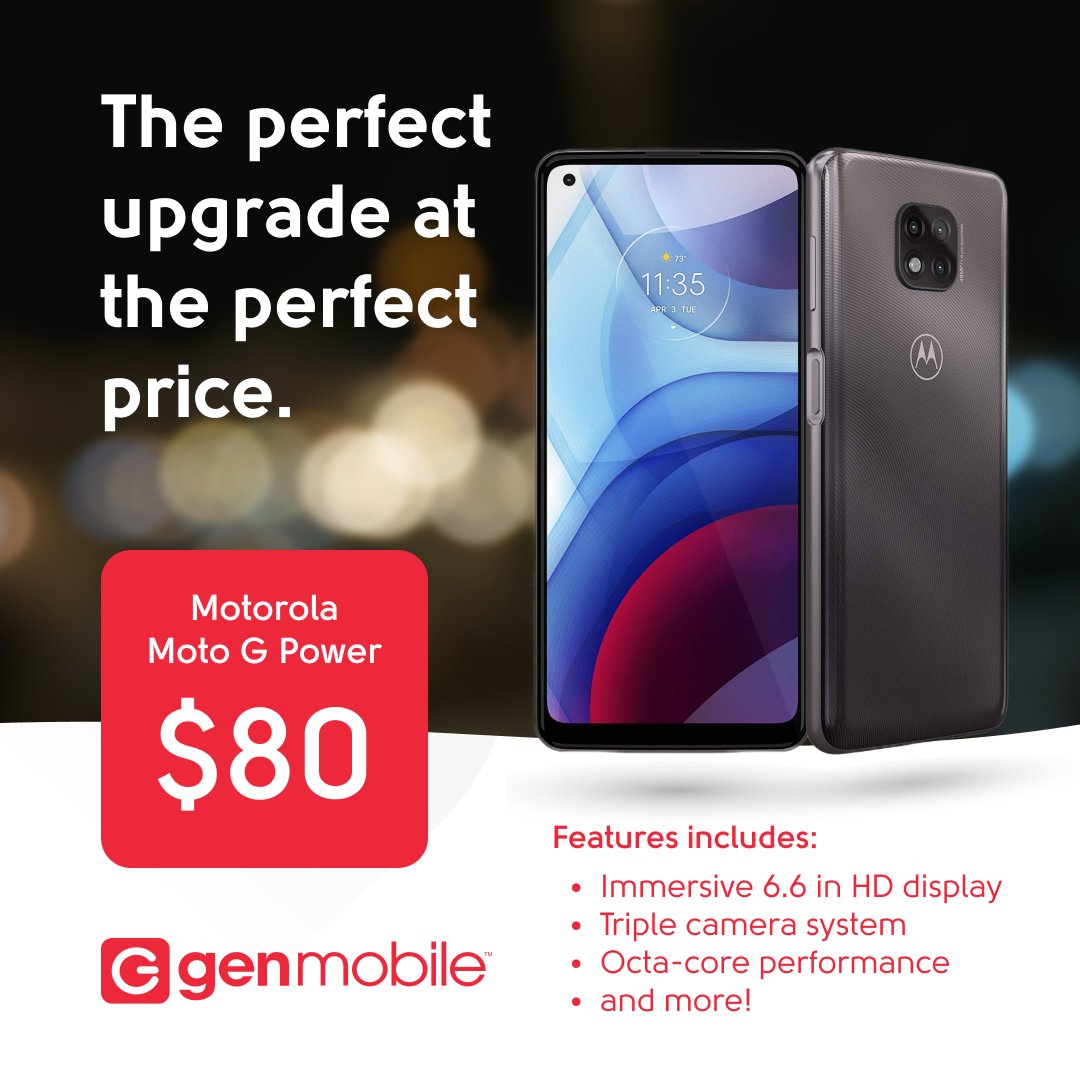 Dependable, durable, and designed to keep you connected. The Motorola Moto G Power is the perfect device to fit your needs and your budget. Shop now and save!
#Affordable #Device #NewYear #Motorola #MotoGPower #Value #Phone #Features #Connect #GenMobile