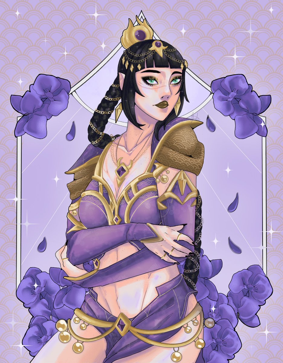 RavenJade_03's tweet photo. #shadowheart #bg3 #illustration #digitalart  #bg3shar #DnD https://t.co/TvRSW6KH1i