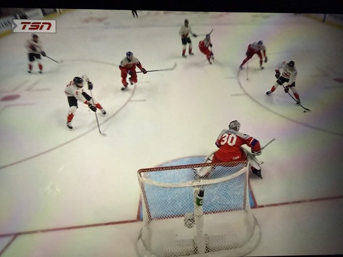 clambier's tweet photo. @mirtle after watching Cowan not passing the puck switched to the leaf game https://t.co/2wwjsmJcIZ