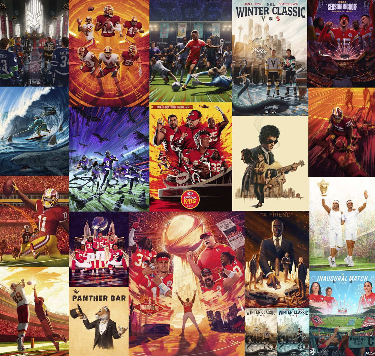 2024 was another year of collaborating with incredible people, some old and some new. Thankful for all of the relationships and projects made along the way, and can’t wait to paint a whole bunch more in 2025! Let’s do this thing👨🏼‍🎨