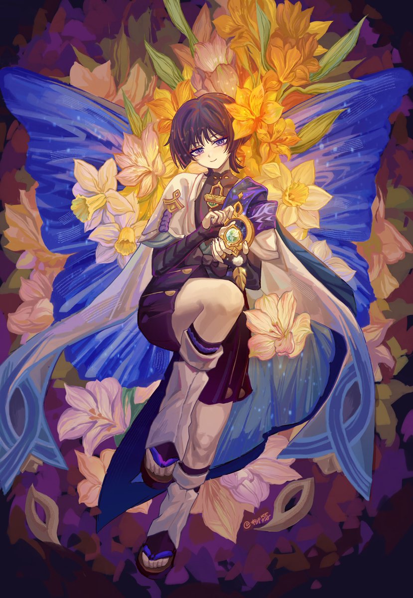 RuriHane619's tweet photo. #wanderer with flowers
#Genshin_Impact https://t.co/NCO5NMxihO