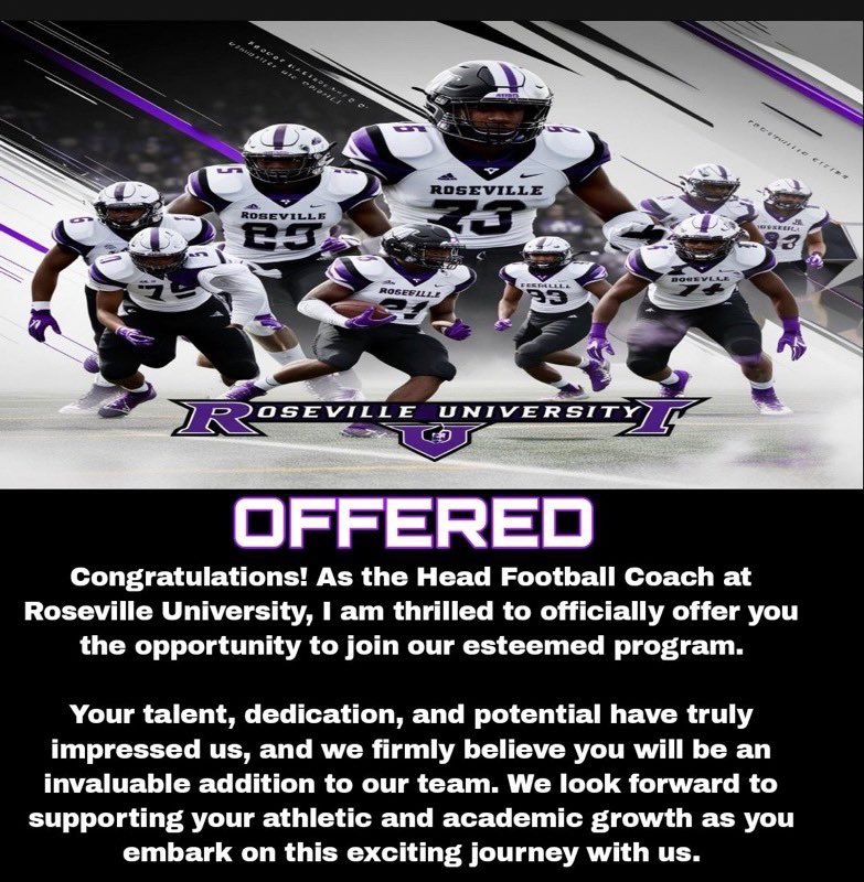 Korleon Banfield (@korleonb) on Twitter photo Blessed to receive an offer from Roseville University!
<a href="/CoachEzzardHorn/">Ezzard C. Horn Jr /G\ PHA 🇧🇸</a>
<a href="/CrossCreekFB/">Cross Creek Football</a>
<a href="/RecruitGeorgia/">Recruit Georgia</a>
<a href="/Rosevillelions1/">Roseville University</a> Blessed to receive an offer from Roseville University!
<a href="/CoachEzzardHorn/">Ezzard C. Horn Jr /G\ PHA 🇧🇸</a>
<a href="/CrossCreekFB/">Cross Creek Football</a>
<a href="/RecruitGeorgia/">Recruit Georgia</a>
<a href="/Rosevillelions1/">Roseville University</a>