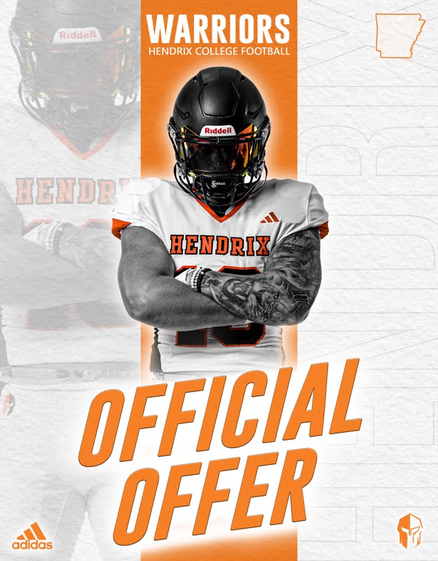 After speaking with <a href="/CoachSchultz_DC/">Coach Schultz</a>, I am blessed to receive an offer from <a href="/HendrixFootball/">#WeAreWarriors</a>! 
#WeAreWarriors