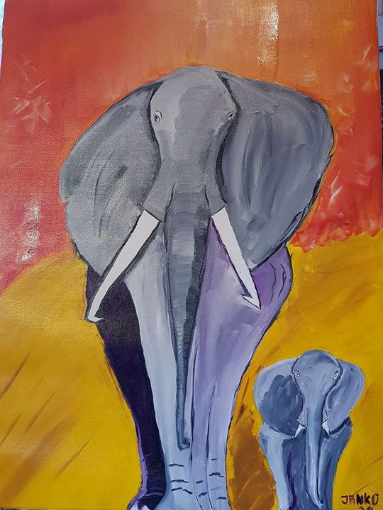 SvensenJan's tweet photo. Art of the Day: "colorful elephant". View at: https://t.co/DxaAtA0yXD https://t.co/dlgmZYlRie