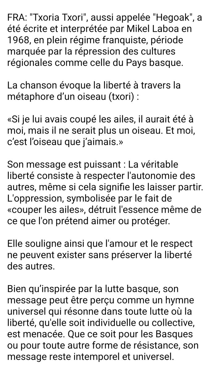 CamblongS's tweet photo. Hegoak 🪽 kantatu dut Biba Zuek saioan. | J'ai chanté Hegoak 🪽 dans l'émission Biba Zuek.

Milesker @BibaZuekETB elkar hizketa goxo honentzat momentu itzel bat pastu dut zuekin. | Merci pour cette agréable interview, j'ai passé un super moment avec vous. 🫶🏾
#kantu #hegoak #eitb https://t.co/W6y7XFQdEG