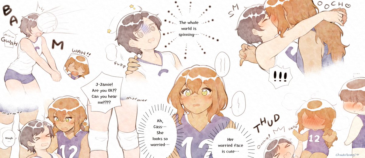 chadolbaegi7's tweet photo. patreon art for @AbsenceofNothin 💙
volleyball shenanigans :3 https://t.co/I2MQ794ijG