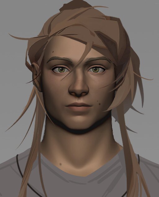 kingfelli's tweet photo. Amelie - painted test https://t.co/c2WKOTm0Gn