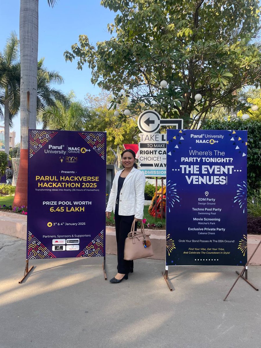 MayuriJadav's tweet photo. Honored to kickstart 2025 as a jury member at Parul University for Hackathon 2025! 🙌💻

Day 1 has been inspiring, filled with innovation and creativity. Excited to witness the incredible talent shaping the future. 🚀✨

#Hackathon2025 #Gratitude #Innovation #godigitalwithmayuri https://t.co/v43Rx1VEnU