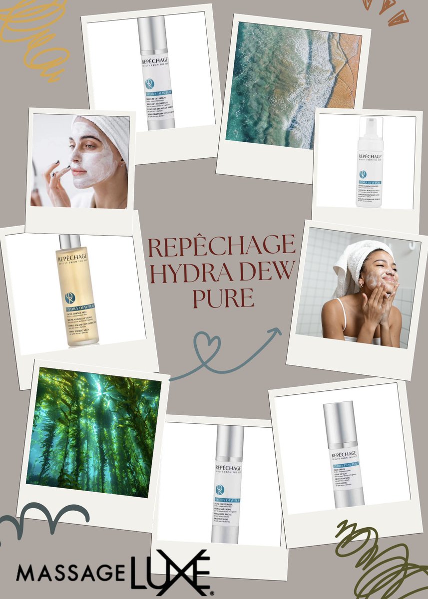 MassageLuxeLV's tweet photo. Transform your skincare routine with the Repêchage Hydra Dew Pure® collection! 🌿 Clinically proven to renew and strengthen dry, compromised skin, this luxurious line envelops you in comfort while reducing visible signs of aging.
#repechage #massageluxe #faceluxe https://t.co/lci5xoWBv3