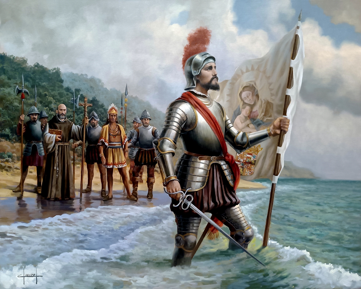 ArtClauzel's tweet image. "La Posesión del Mar del Sur" 1513.
En este momento histórico, Vasco Núñez de Balboa, nacido en Jerez de los Caballeros, Extremadura (1475) y fallecido en Acla, Panamá (1519), toma posesión del océano Pacífico en nombre de la Corona española.Óleo sobre lienzo 81c65 cm.