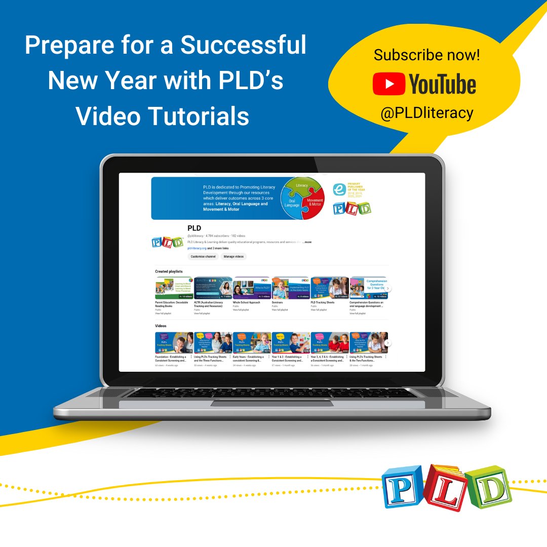 Prepare to get a head start to 2025 with PLD's video tutorials! Our year-level playlists on YouTube are tailored to support your classroom needs and help you implement the SSP program with ease. 

Subscribe to our free YouTube channel here:

youtube.com/user/pldlitera…