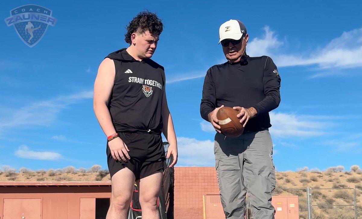 CoachZauner's tweet image. Had a Snapping Lesson with Ryan Carter (Idaho St) in AZ. As I always say "Practice, Practice &amp;amp; "Perfect Practice". A camp is good but a 1 on 1 Lesson is the BEST way to fix a problem.  By the end of the session he was snapping "Tight Spirals Straight" Coach Zauner "The Fixer"