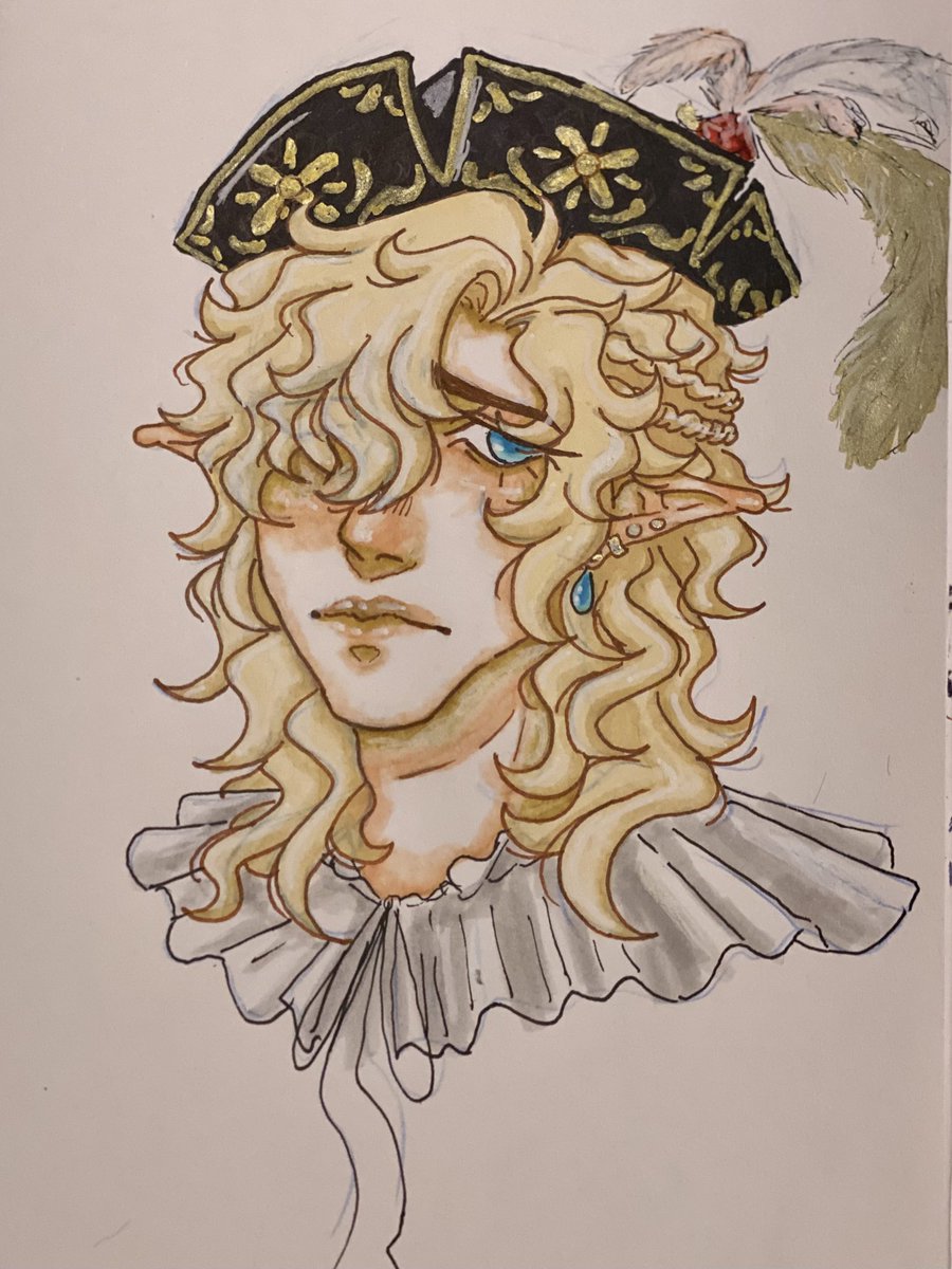 P0371C4L's tweet photo. Half Elf Andrew… my beloved. #AndrewKreiss #idv #halfelfknight #IdentityV #doodle #traditional https://t.co/vcn1d8BWZy