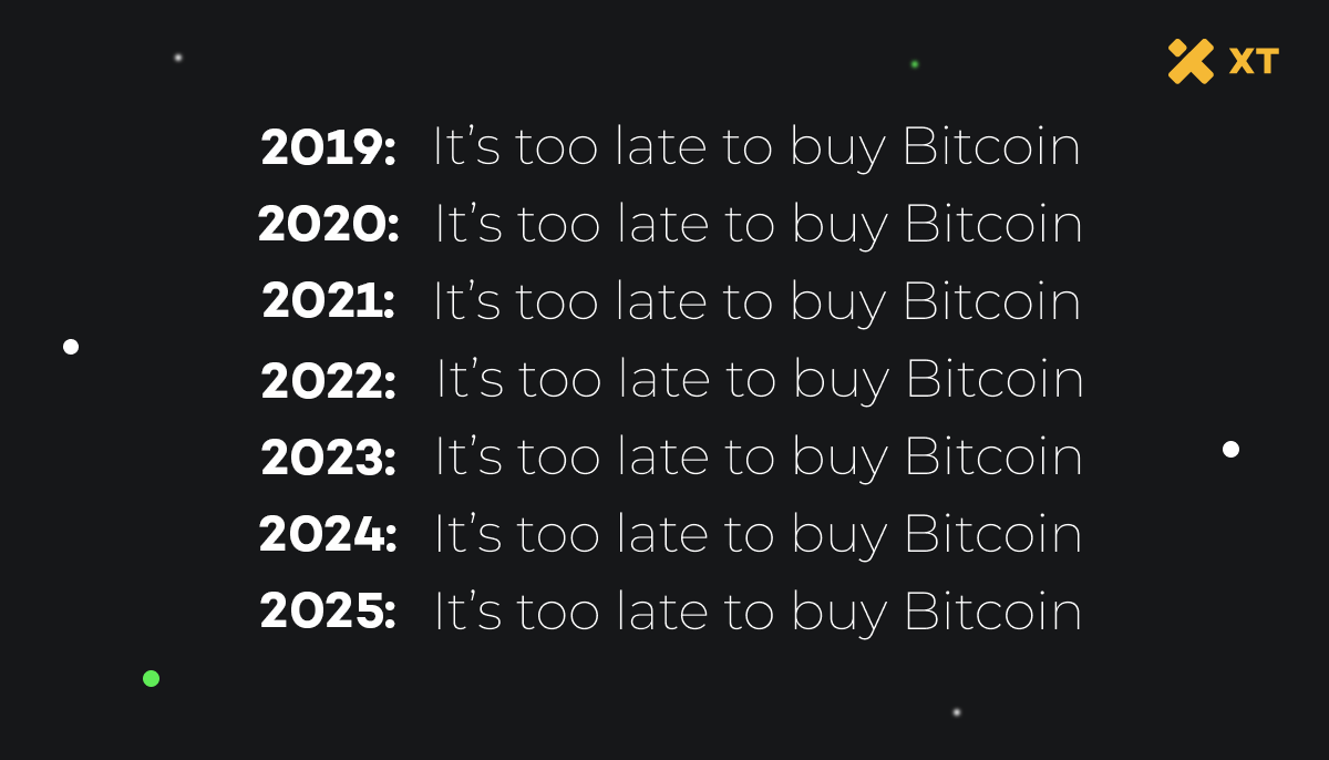 🤑 GM, never be too late to buy #Bitcoin! #XT