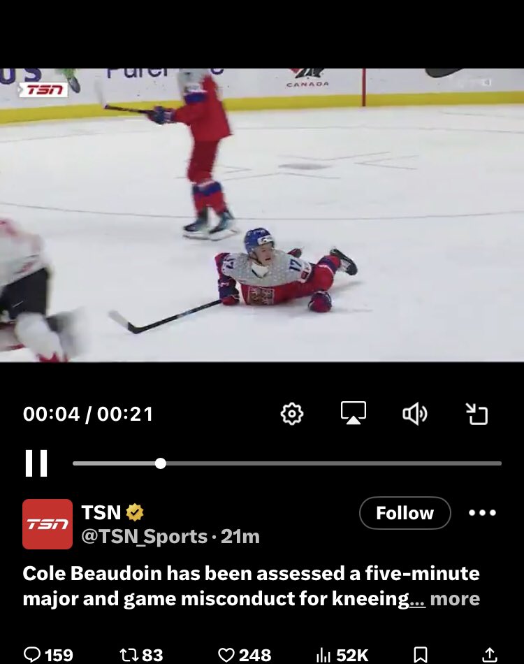 Hixsychick_66's tweet photo. @TSN_Sports Sure seems to be having a good look around for the ref after “seriously” being hurt…😡 https://t.co/x7lxmRr2E3