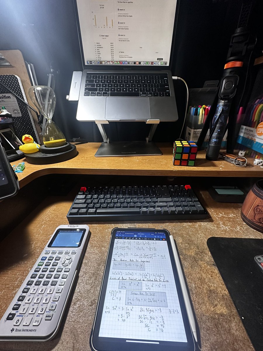 ClearwaterCoder's tweet image. Shoutout to @_MathAcademy_ for this amazing platform. Never has learning math been made so easy and enjoyable 

Today’s lessons:
- The quotient rule for logarithms
- Limits of power functions and the constant rule for limits 
- Solving perfect square quadratic equations 
-…