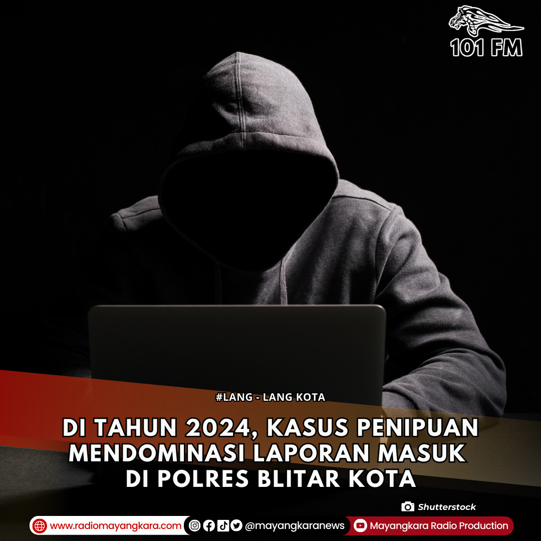 Di tahun 2024, kasus penipuan mendominasi laporan masuk di Polres Blitar Kota.
instagram.com/p/DEUY0J6SDiz/…