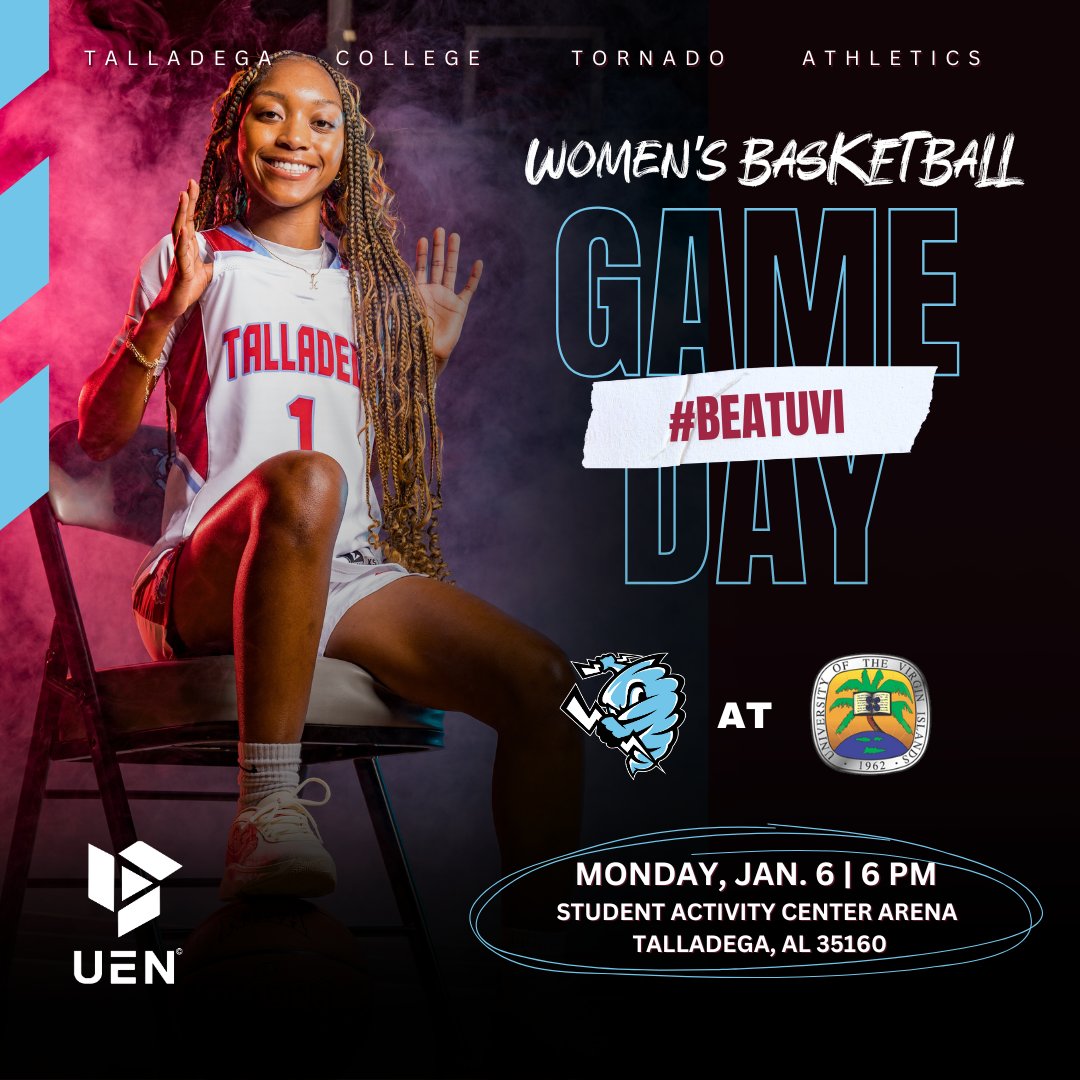 DegaTornadoes's tweet image. 𝗚𝗮𝗺𝗲 𝗗𝗮𝘆 | #DegaWBB 🔵🔴🌪️
🆚: University of the Virgin Islands
🏆: HBCUAC Crossover
🕒: 6:00 p.m.
🏟️: TC Student Activity Center Arena
📍: Talladega, AL 35160
#DegaStrong | #BeatUVI