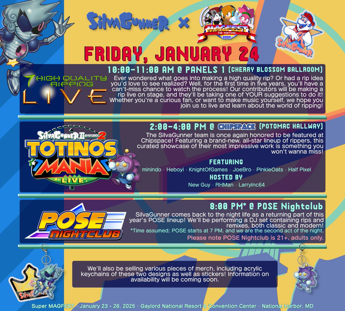 SiIvaGunner will be returning to #MAGFest in 2025! Check it out below: