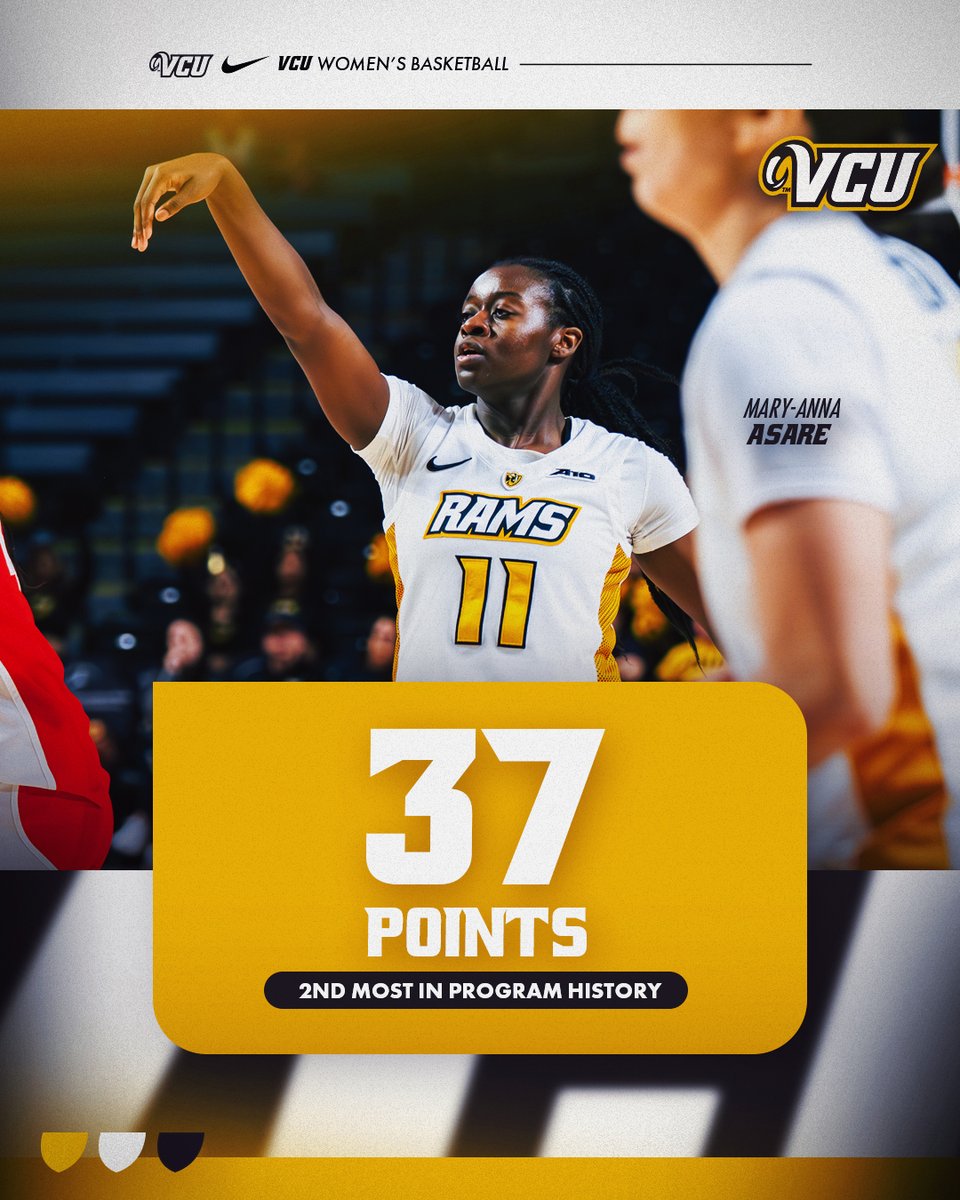 Mary-Anna Asare dropped 3️⃣7️⃣ points, the second-most points in school history 👏🐏