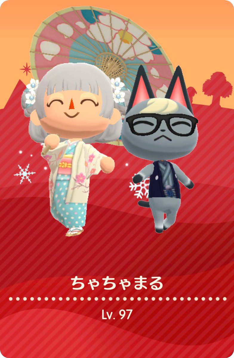 cyacyamarusan_'s tweet photo. 新年仕様にしました〜！！

#ポケ森 
#ポケ森コンプ 
#ポケ森マイキャンパーカード https://t.co/VLBOW8w8d3