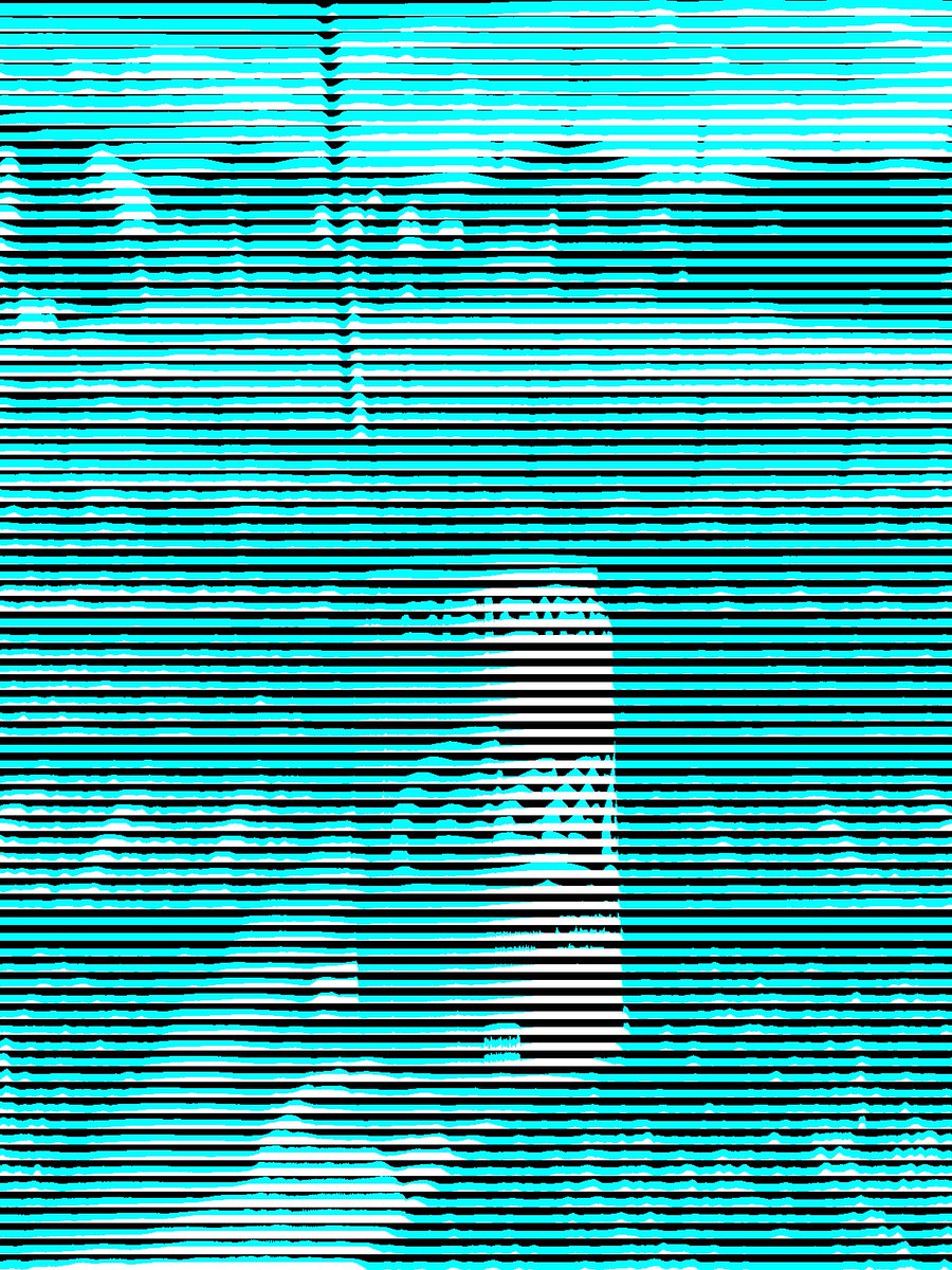 AkiyoshiKitaoka's tweet image. This image consists of three colors (black, white, and cyan) and does not include reddish pixels, the Coca-Cola can appears reddish.