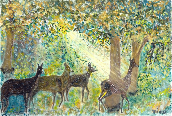 ticuivan's tweet photo. Art of the Day: "Adorable deers". Buy at: https://t.co/4Rk2piIDct https://t.co/6UJSGxTT7R